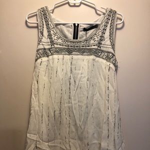 NWT Funsport embroider back zip tunic